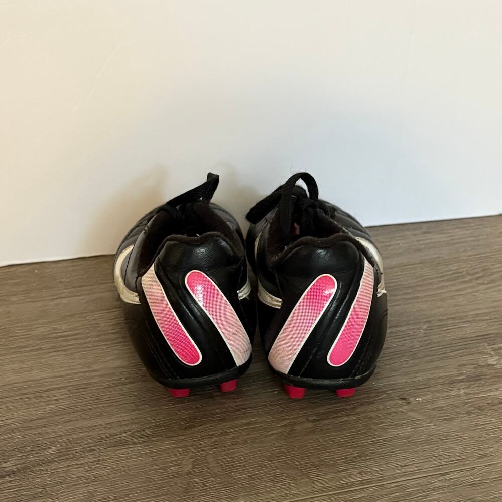 Nike Jr Tiempo Rio FG Youth Soccer Cleats Black Pink 10C 534960-063 Molded - Picture 3 of 7